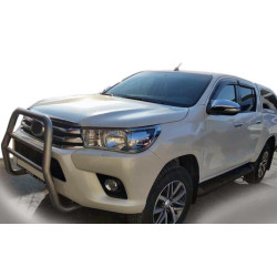 Купить Передняя защита QT007 (нерж) для Toyota Hilux 2015- гг