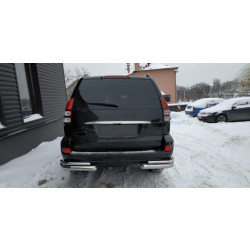 Купить Задние двойные уголки AK003-2 (2 шт, нерж) для Toyota Land Cruiser Prado 120