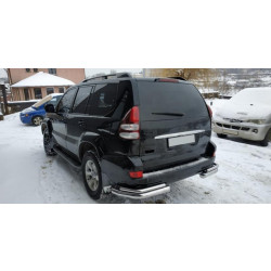 Купить Задние двойные уголки AK003-2 (2 шт, нерж) для Toyota Land Cruiser Prado 120
