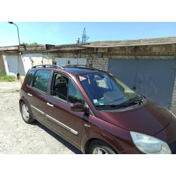 Купити Рейлінги Чорні (2 шт) Довга база (Grande) для Renault Scenic/Grand 2003-2009 рр