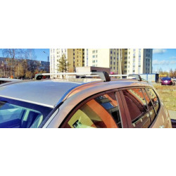 Купити Багажник (поперечини) на інтегровані рейлінги Skybar V2 120 см (2 шт) Сірий для Volkswagen Touareg 2018- рр