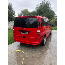 Купить Боковые пороги Exclusive (2 шт, под покраску) Экстра длинная база для Mercedes Viano 2004-2014 гг