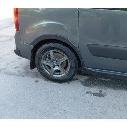 Купити Накладки на арки (4 шт, чорні) 1 бічні двері, Пластик для Peugeot Partner Tepee 2008-2018 рр