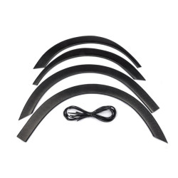 Купити Накладки на арки (4 шт, чорні) 1 бічні двері, Метал для Peugeot Partner Tepee 2008-2018 рр