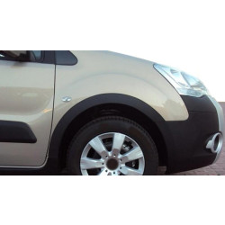 Купити Накладки на арки (4 шт, чорні) 1 бічні двері, Метал для Peugeot Partner Tepee 2008-2018 рр