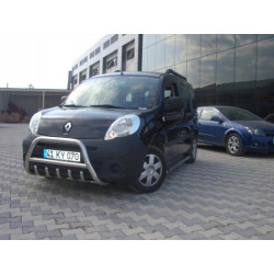 Купить Кенгурятник WT003/004 (нерж.) с надписью, 60 мм для Renault Kangoo 2008-2020 гг