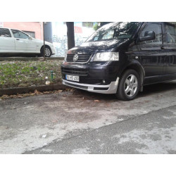 Купить Передняя нижняя юбка ABT с усами (под покраску) для Volkswagen T5 Transporter 2003-2010 гг
