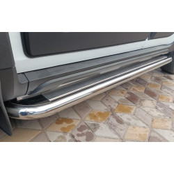Купить Боковые пороги Premium (2 шт., нерж.) Ø60 для Renault Duster 2018-2024 гг