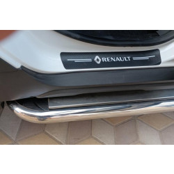 Купить Боковые пороги Premium (2 шт., нерж.) Ø60 для Renault Duster 2018-2024 гг