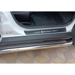 Купить Боковые пороги Premium (2 шт., нерж.) Ø60 для Renault Duster 2018-2024 гг