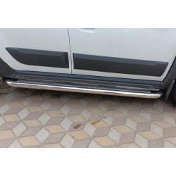 Купить Боковые пороги Premium (2 шт., нерж.) Ø60 для Renault Duster 2018-2024 гг