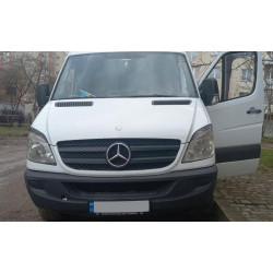 Купити Вії Прямі (чорні, ABS, 2006-2013) чорний глянець для Mercedes Sprinter W906 рр