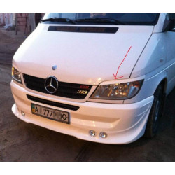 Купити Війки (ABS, чорні) Чорний мат для Mercedes Sprinter W901/902/903/904/905 1995-2006 рр