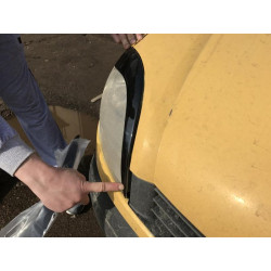 Купити Війки (2 шт., Чорний ABS) (2003-2008) Чорний глянець для Renault Kangoo рр