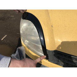 Купити Війки (2 шт., Чорний ABS) (2003-2008) Чорний глянець для Renault Kangoo рр