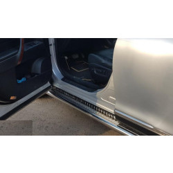 Купити Бокові пороги Premium (2 шт., нерж.) Ø60 для Toyota Highlander 2008-2013 рр