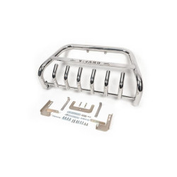 Купити Кенгурятник WT003-4 (нерж.) З написом для Opel Vivaro 2015-2019 рр