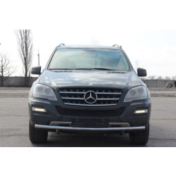 Купити Передній захист ST008 (нерж) для Mercedes ML W164