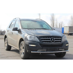 Купити Передній захист ST008 (нерж) для Mercedes ML W164