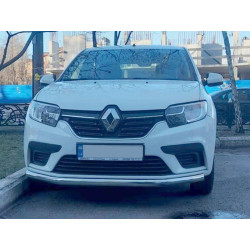 Купити Передній захист ST008 (нерж) для Renault Sandero 2013-2022 рр