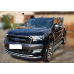 Купити Передній захист ST014 (нерж.) d60/60 для Ford Ranger 2011-2022 рр