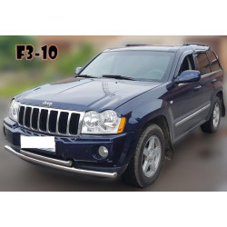 Купити Передній захист ST014 (нерж.) d60/60 для Jeep Grand Cherokee WK 2004-2010рр