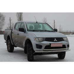 Купити Передній захист ST014 (нерж.) d60/42 для Mitsubishi L200 2006-2015 рр