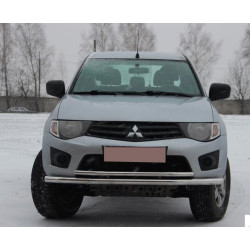 Купити Передній захист ST014 (нерж.) d60/60 для Mitsubishi L200 2006-2015 рр
