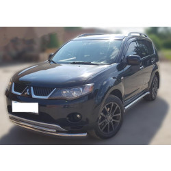 Купити Передній захист ST014 (нерж.) d60/60 для Mitsubishi Outlander 2006-2012 рр