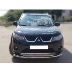 Купити Передній захист ST014 (нерж.) d60/60 для Mitsubishi Outlander 2006-2012 рр
