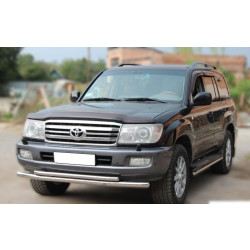 Купити Передній захист ST014 (нерж.) d60/42 для Toyota Land Cruiser 100