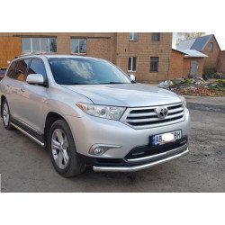 Купити Передній захист ST014 (нерж.) d60/60 для Toyota Highlander 2008-2013 рр