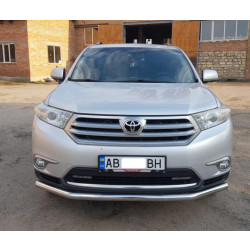 Купити Передній захист ST014 (нерж.) d60/60 для Toyota Highlander 2008-2013 рр