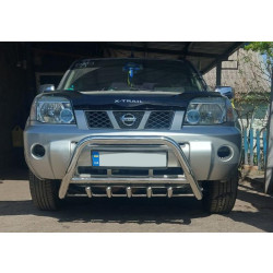 Купити Кенгурятник QT006 (нерж.) для Nissan X-trail T30 2002-2007рр