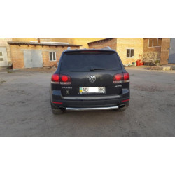 Купити Задній захист AK002 (2 шт., нерж) для Volkswagen Touareg 2002-2010 рр
