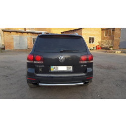 Купити Задній захист AK002 (2 шт., нерж) для Volkswagen Touareg 2002-2010 рр