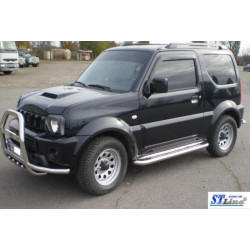 Купити Кенгурятник з вусами QT007 (нерж) для Suzuki Jimny 1998-2018 рр