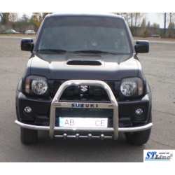 Купити Кенгурятник з вусами QT007 (нерж) для Suzuki Jimny 1998-2018 рр