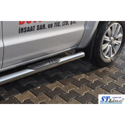 Купити Бічні труби (2 шт., нерж) 70мм для Volkswagen Amarok 2010-2022 рр