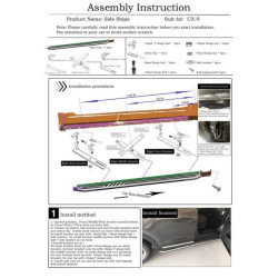 Купити Бокові пороги оригінал (2 шт) для Mazda CX-9 2017- рр