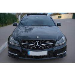 Купити Передня решітка Diamond Black для Mercedes C-class W204 2007-2015рр