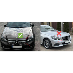 Купить Передняя решетка Diamond Black (для Avantgarde и AMG-Line, 2013-2016) для Mercedes E-сlass W212