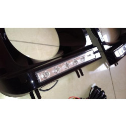 Купить Накладки на фары с LED (6 диодов, комплект) для Mercedes G сlass W463 1990-2018 гг