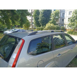 Купити Алюмінієві рейлінги (Caravan, хром) для Ford Focus II 2008-2011 рр