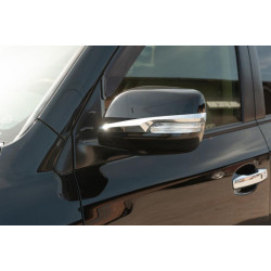 Купити Смужки на дзеркала (2 шт, хром) для Toyota Land Cruiser Prado 150