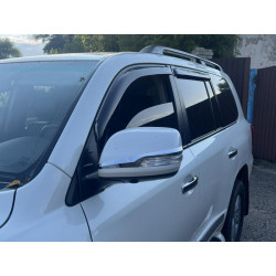 Купити Смужки на дзеркала (2 шт, хром) для Toyota Land Cruiser Prado 150