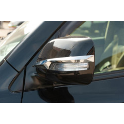 Купити Смужки на дзеркала (2 шт, хром) для Toyota Land Cruiser Prado 150