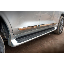 Купити Бокові пороги з LED (дизайн 2015-2020) Білий колір для Toyota Land Cruiser 200