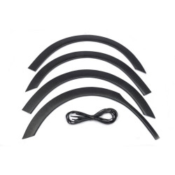 Купити Накладки на арки (4 шт, чорні) 2 бокові двері, пластик для Peugeot Partner Tepee 2008-2018 рр