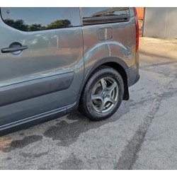 Купить Накладки на арки (4 шт, черные) 2 боковые двери, Металл для Peugeot Partner Tepee 2008-2018 гг